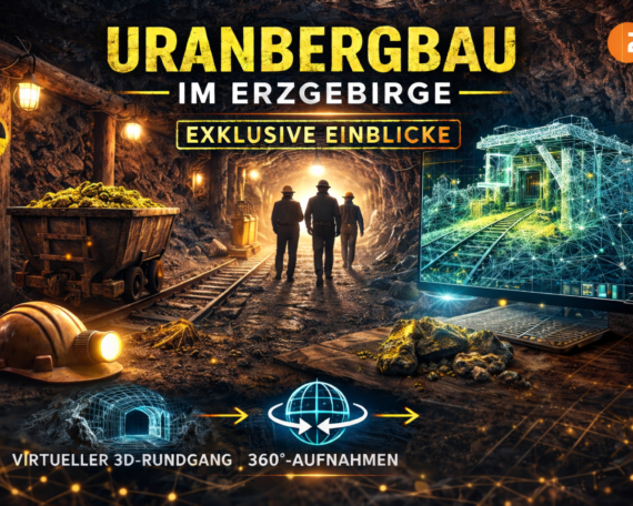 Ein Stollen zur Förderung im Erzgebirge