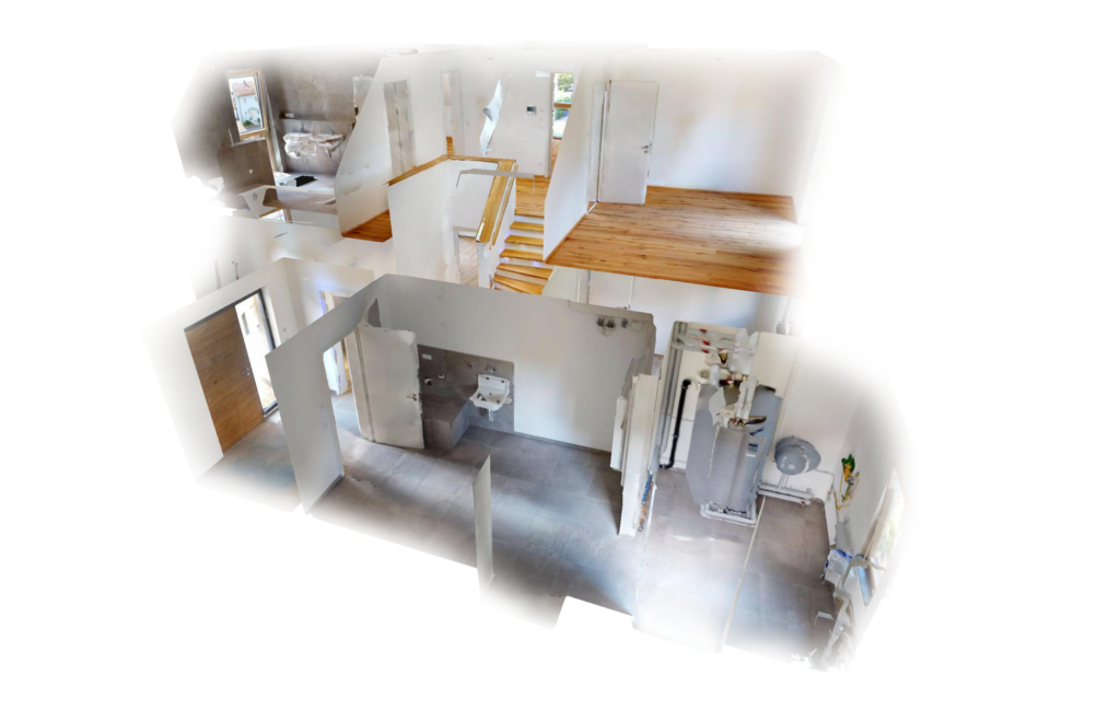 Einfamilienhaus im Dollhouse-View